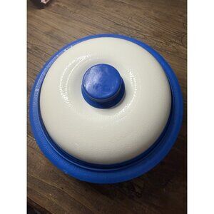 Range Mate 11" Round Microwaveable Grill / Multi Cooker, Blue